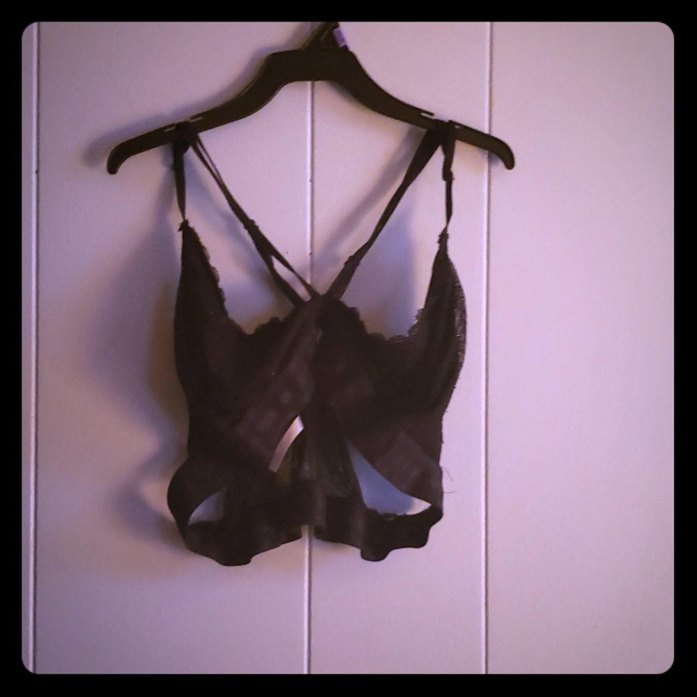 Lace see through bralet
